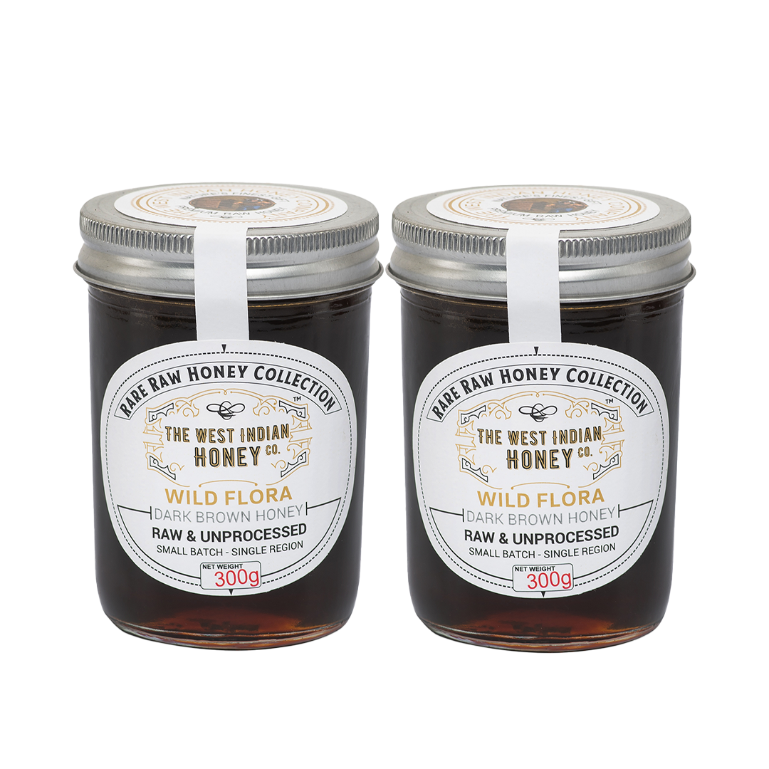 Raw Unprocessed Wild Flora Honey - Pack of 2