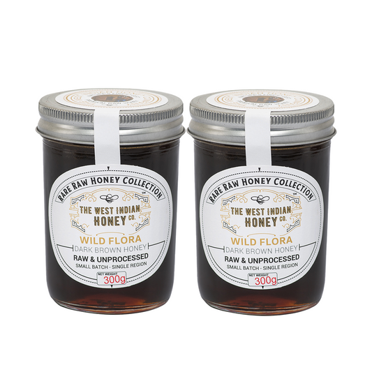 Raw Unprocessed Wild Flora Honey - Pack of 2