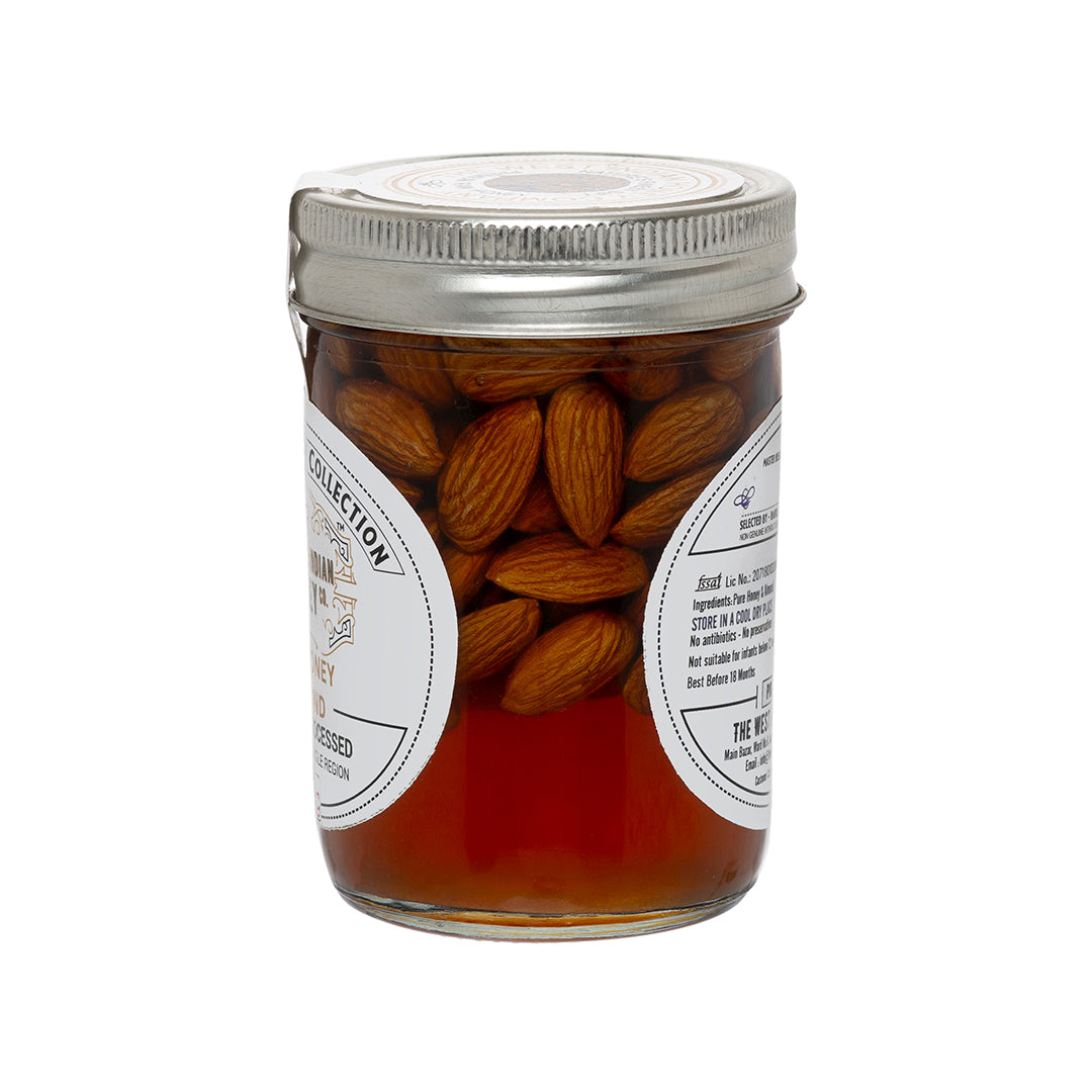 Raw Honey with Almonds, 300g