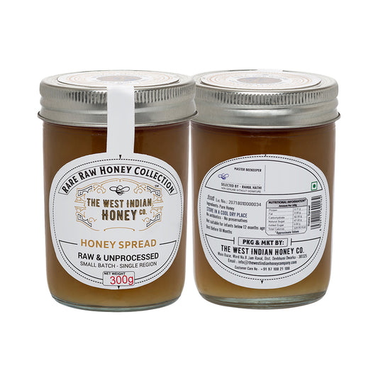 Raw Honey Spread | 100% Pure & Unprocessed (300g, Pack of 2)