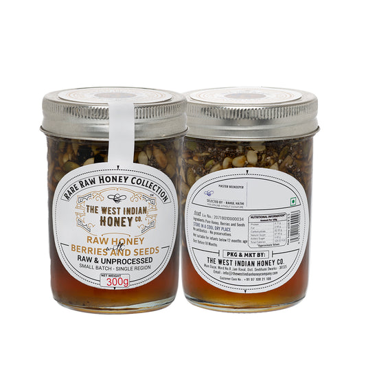 Raw Honey with Seeds & Berries, 300g (Pack of 2)