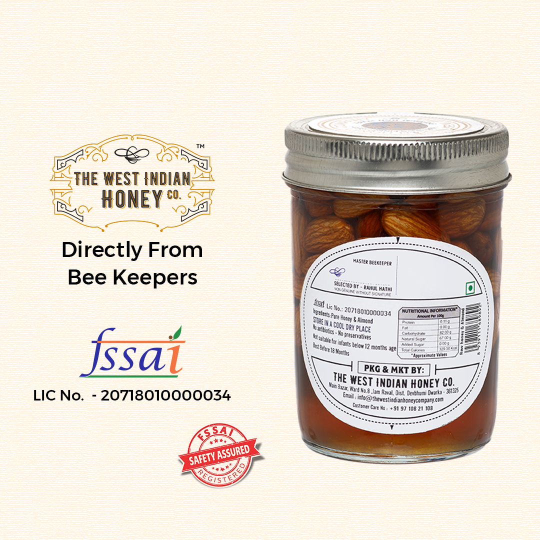 Raw Honey with Almonds