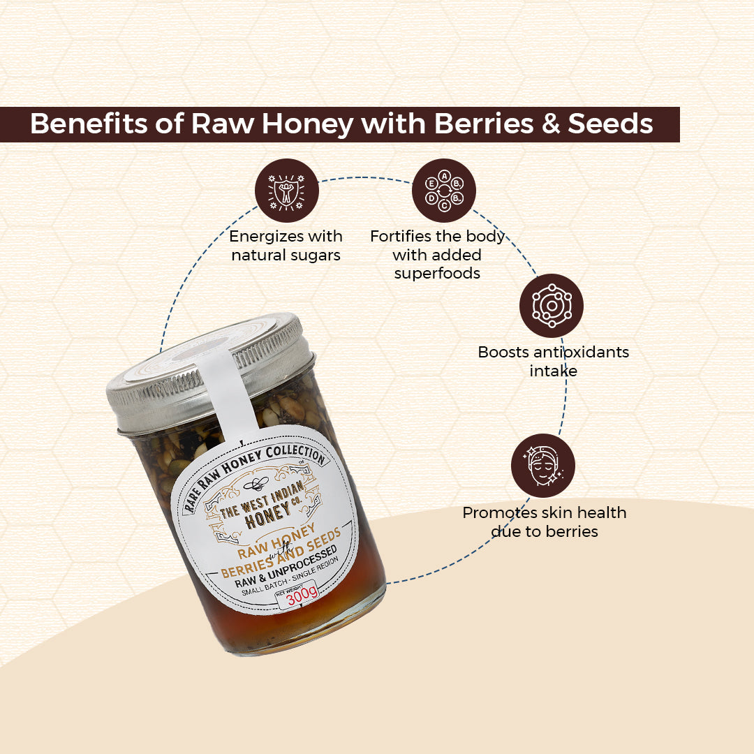 Raw Honey with Seeds & Berries