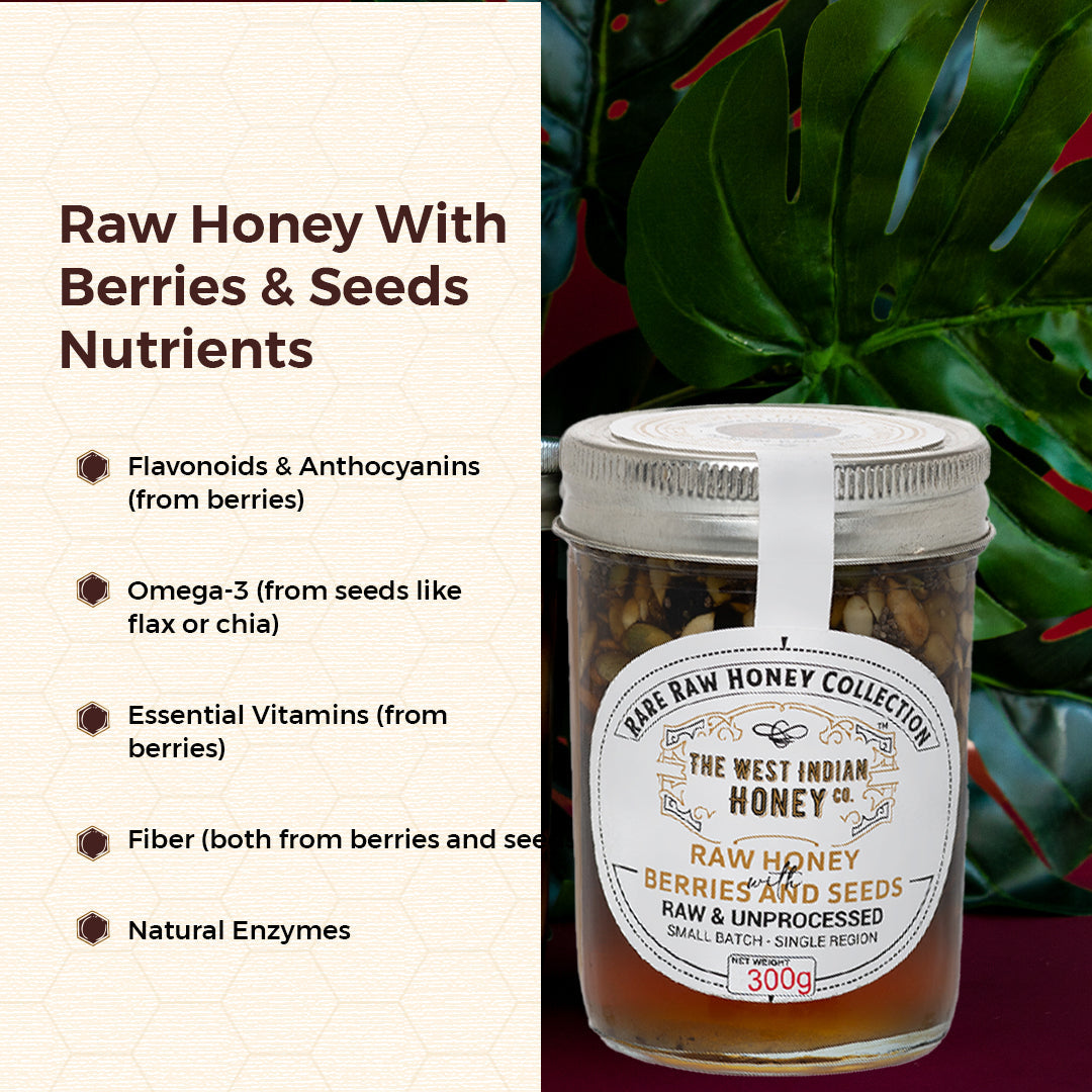 Raw Honey with Seeds & Berries