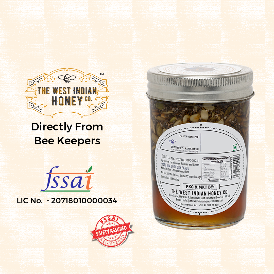 Raw Honey with Seeds & Berries