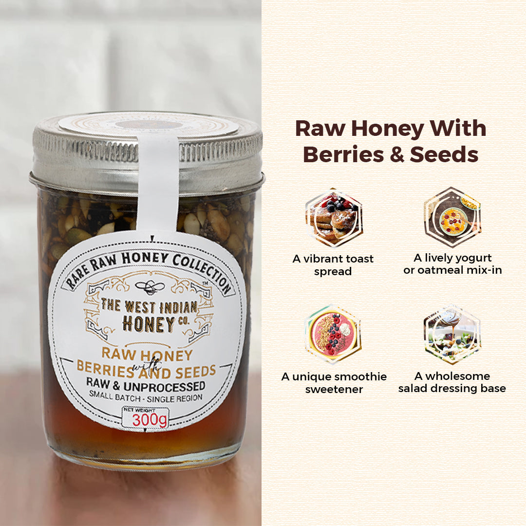 Raw Honey with Seeds & Berries