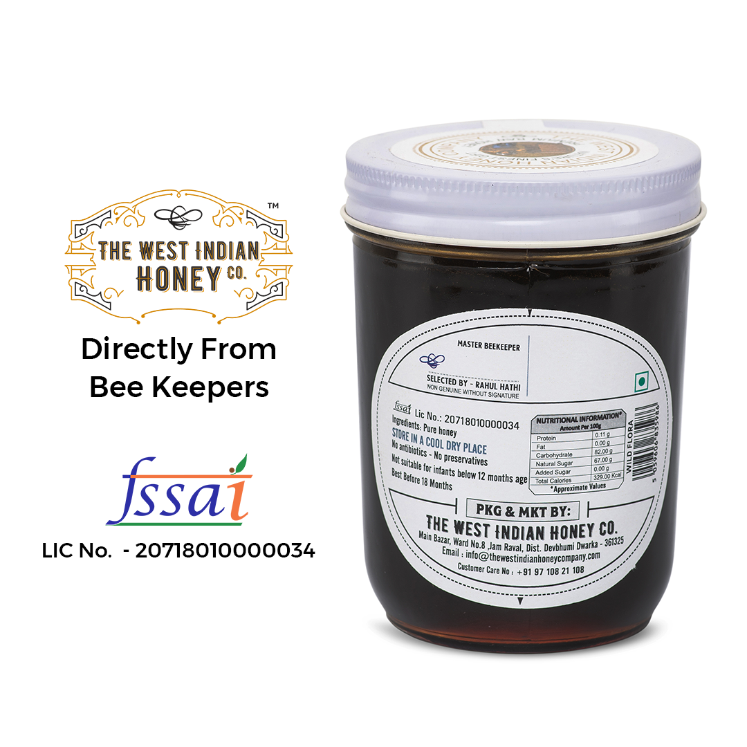 Raw Unprocessed Wild Flora Honey nutritional information