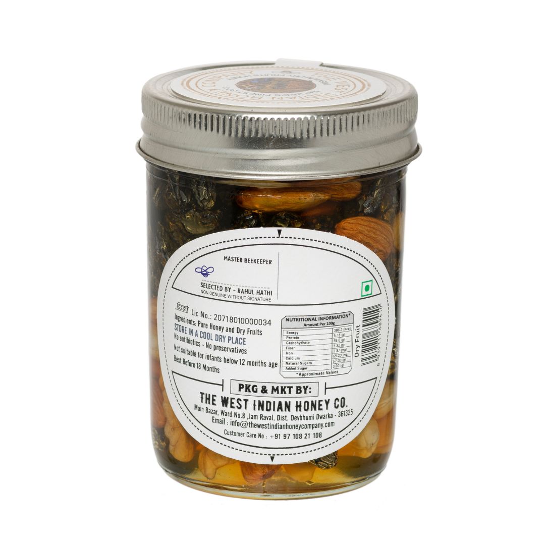 dry fruit honey nutritional information