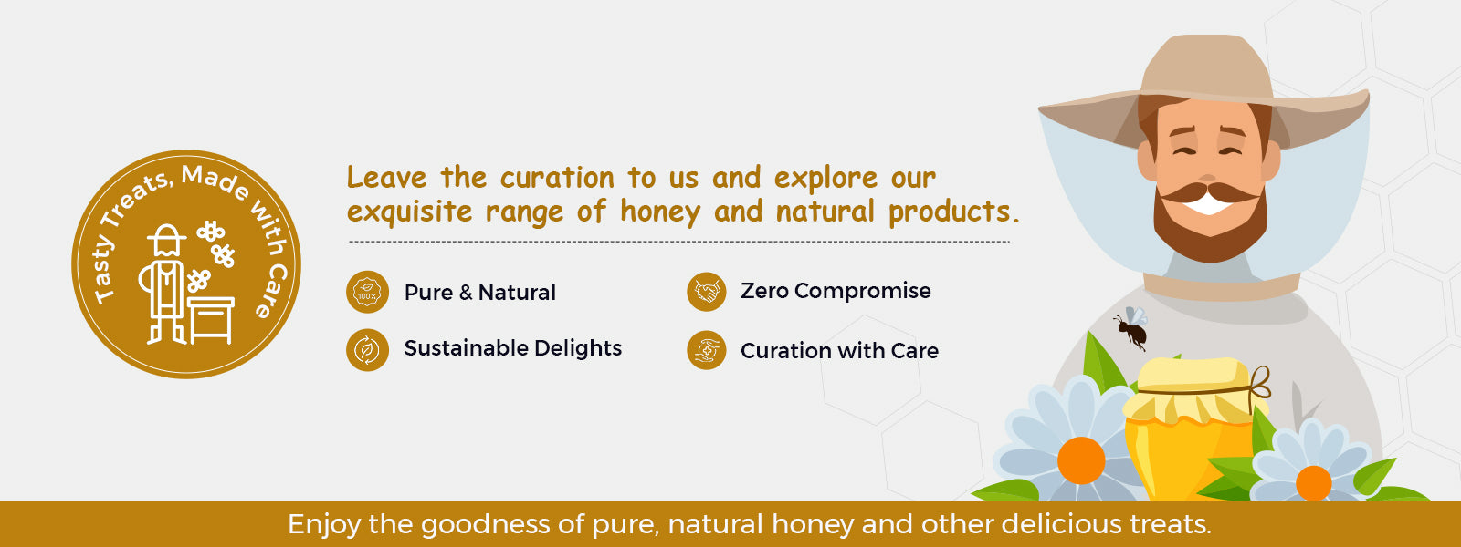 The Raw Honey Banner