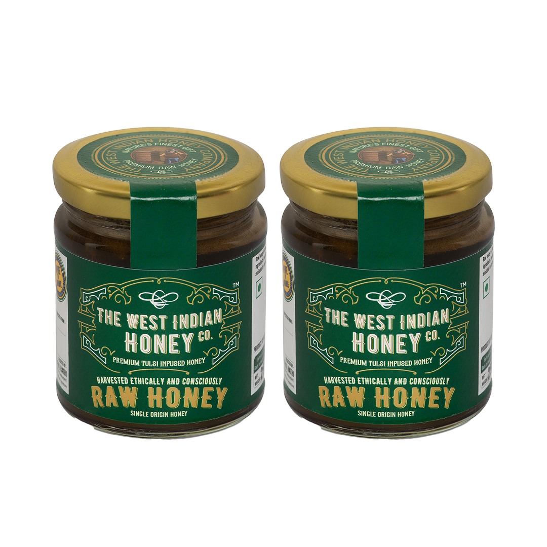 premium tulsi infused honey pack of 2