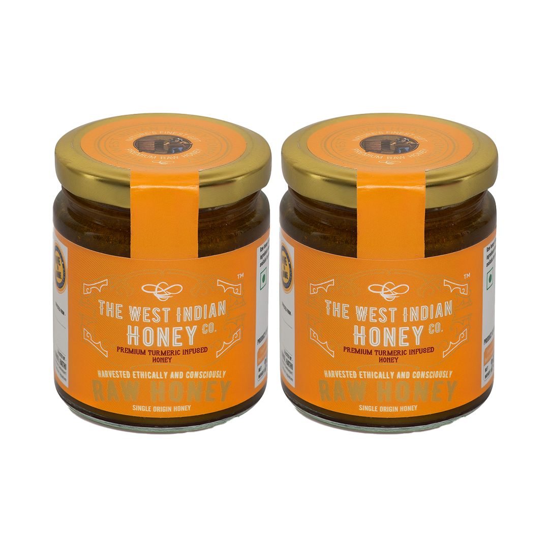 premium turmeric infused honey - set of 2