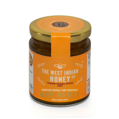 Raw Unprocessed Turmeric Infused Honey - 250 g