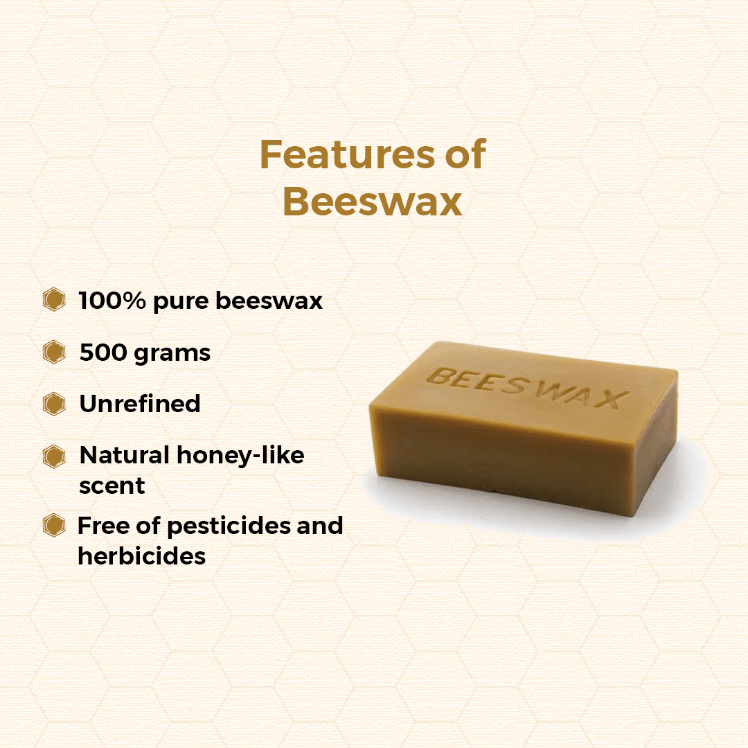 Beeswax brick features