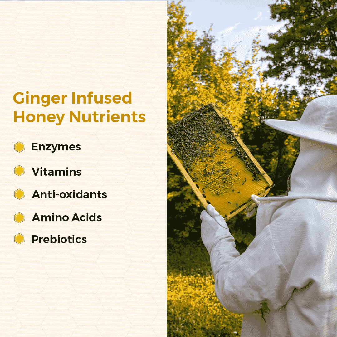 Ginger Infused Honey nutrients