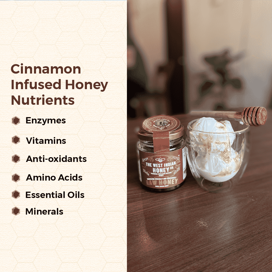 Cinnamon infused honey nutrients