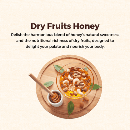 raw unprocessed Dry fruit honey 