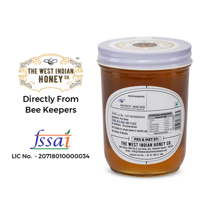 Raw Unprocessed Multi Flora Honey nutritional information