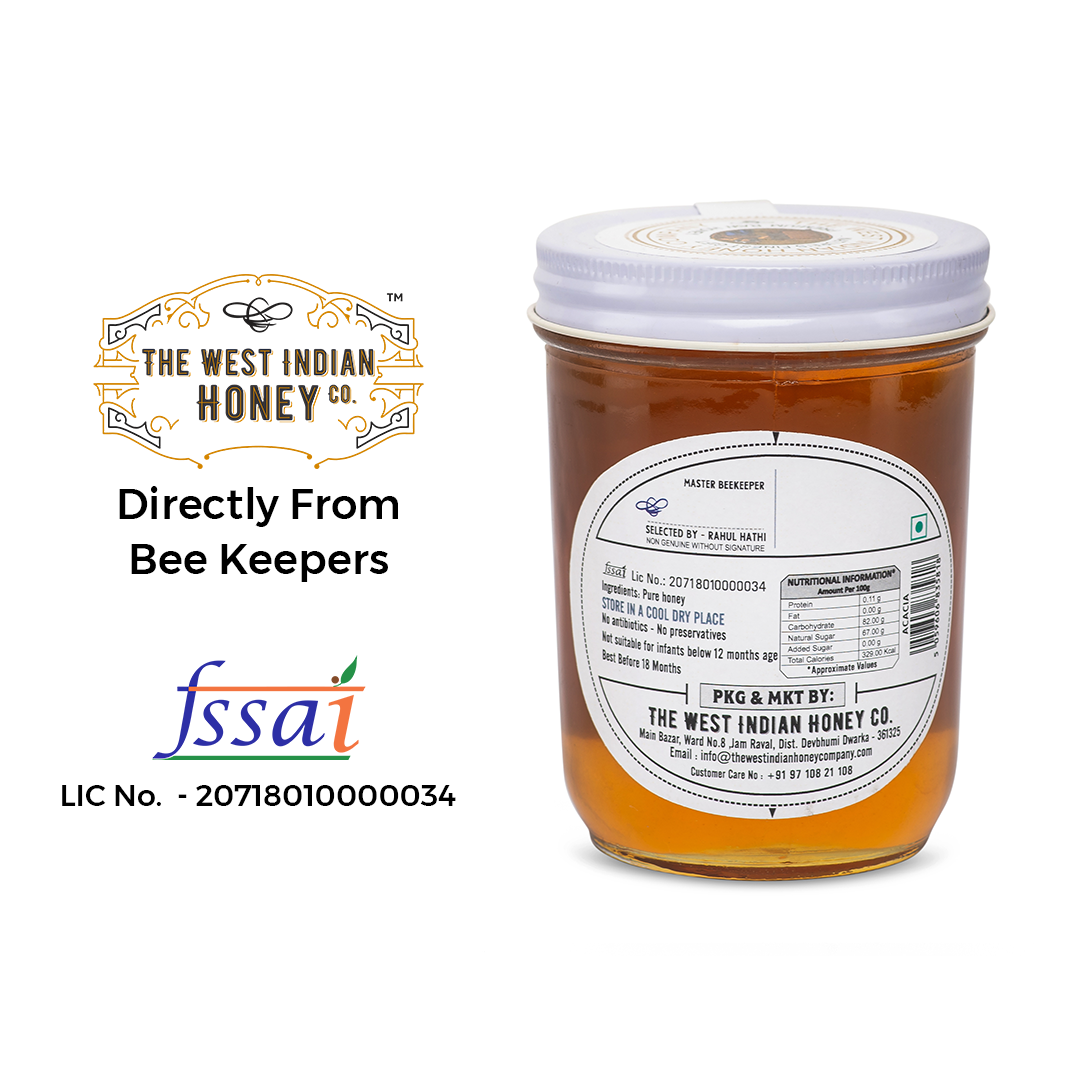 Raw Unprocessed Acacia Honey - Nutritional information