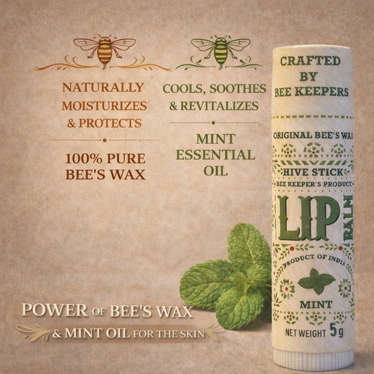 Real Bees Wax Lip Balm -  Mint
