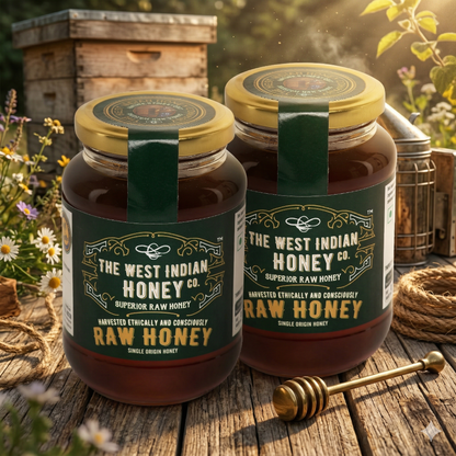 Raw Unprocessed Superior Honey - 500 g (Pack of 2 = 1 Kg)