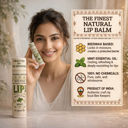 Real Bees Wax Lip Balm -  Mint