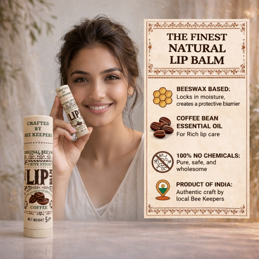 Real Bees Wax Lip Balm - Coffee