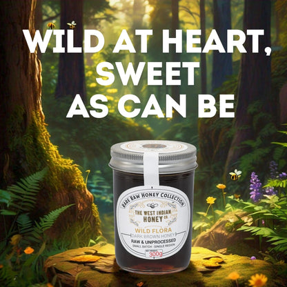 Raw Unprocessed Wild Flora Honey, 300g | Rare Collection