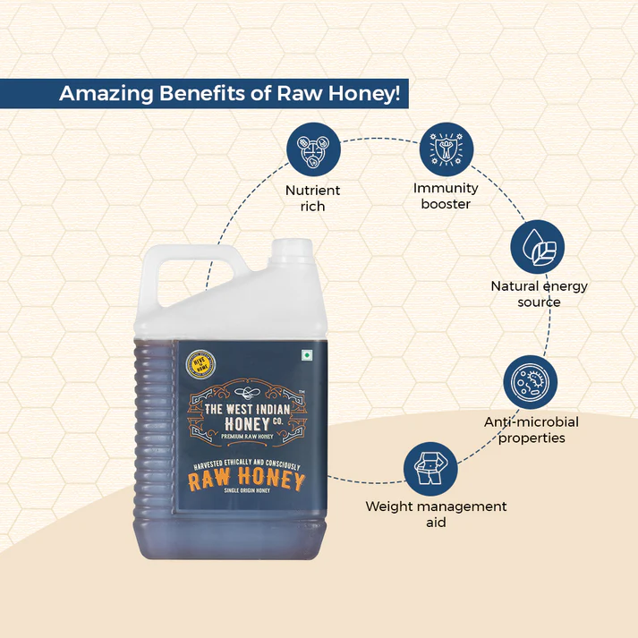 Raw Honey 5kg Jerry Can | 100% Pure & Unprocessed