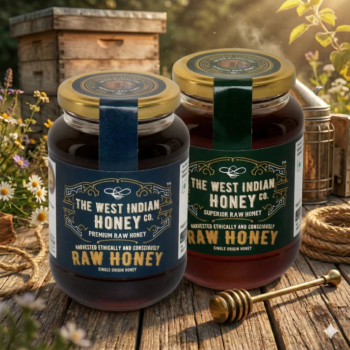 Superfood Combo of Raw Premium and Superior Honey (500 g Each)
