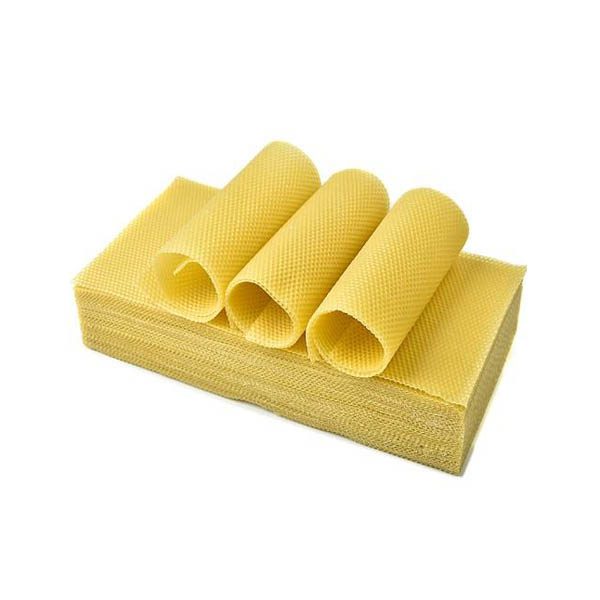 Real Bees Wax Sheets for candle making and craft projects – pack of 12 pcs 500 g