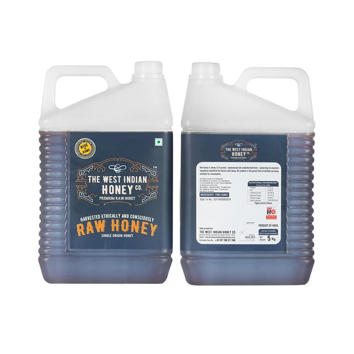 Raw Honey 5 KG (Pack of 2 = 10KG) | 100% Pure & Unprocessed