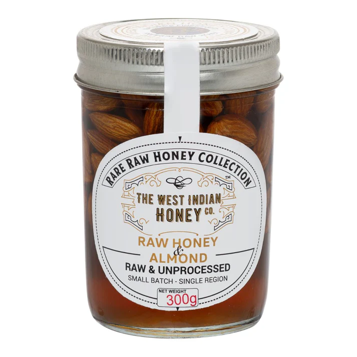 Raw Honey with Almonds, 300grams