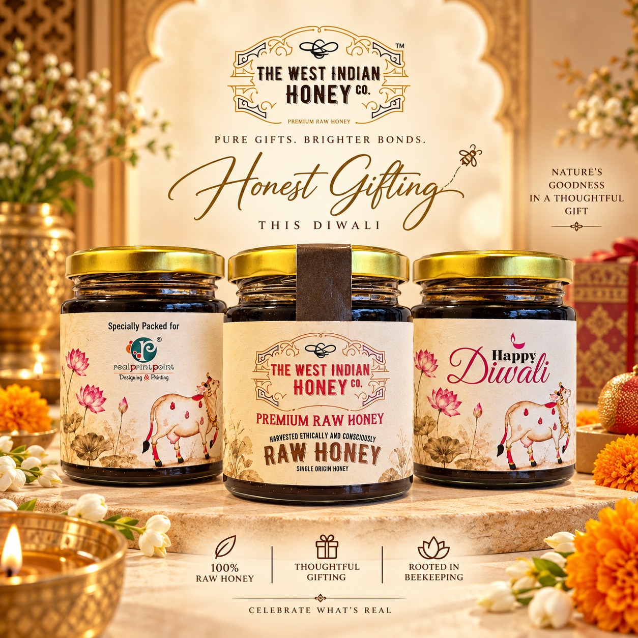 Shubh Diwali – Premium Raw Honey Gift